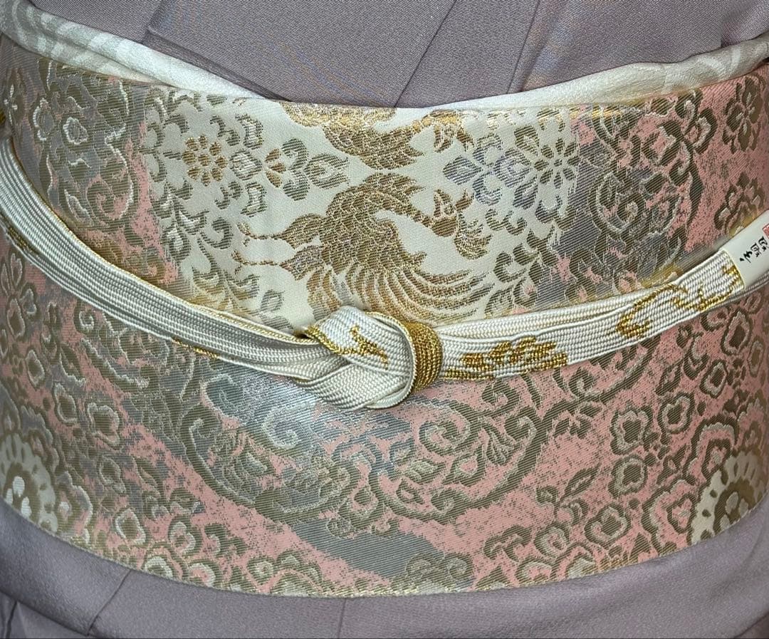 正絹豪華色留袖4点フルセット 色留袖　袋帯　帯締め帯揚げ