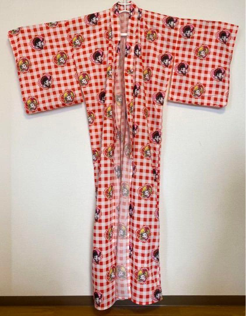 HEIHEIへいへい赤いチェック柄 浴衣