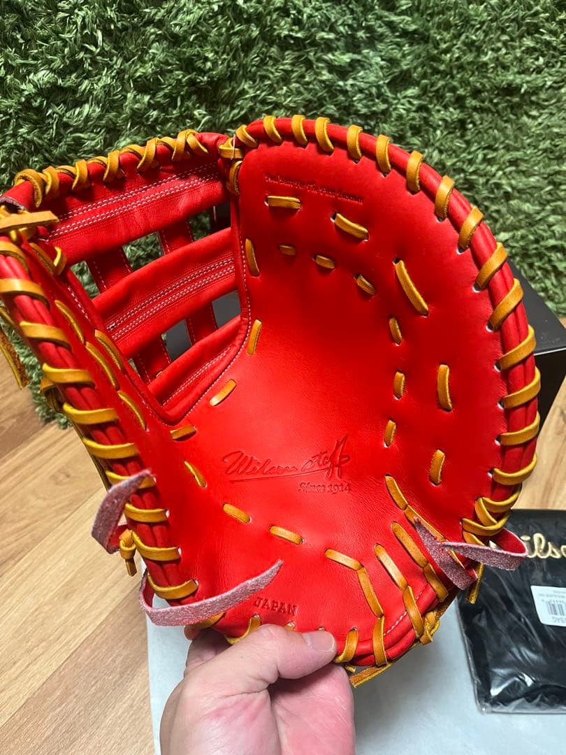 ウィルソンスタッフ 硬式ファーストミット Eオレンジ WBW101113