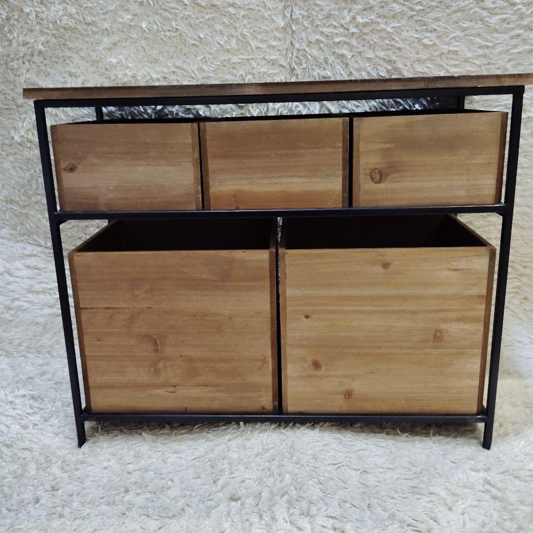 【完売品】サリュ salut! アイアンウッド5ドロワー マルチラックWEB限定