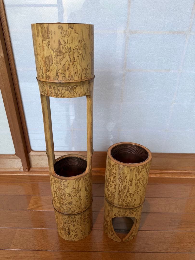 69斑竹の二重切りと寸胴の2点セット