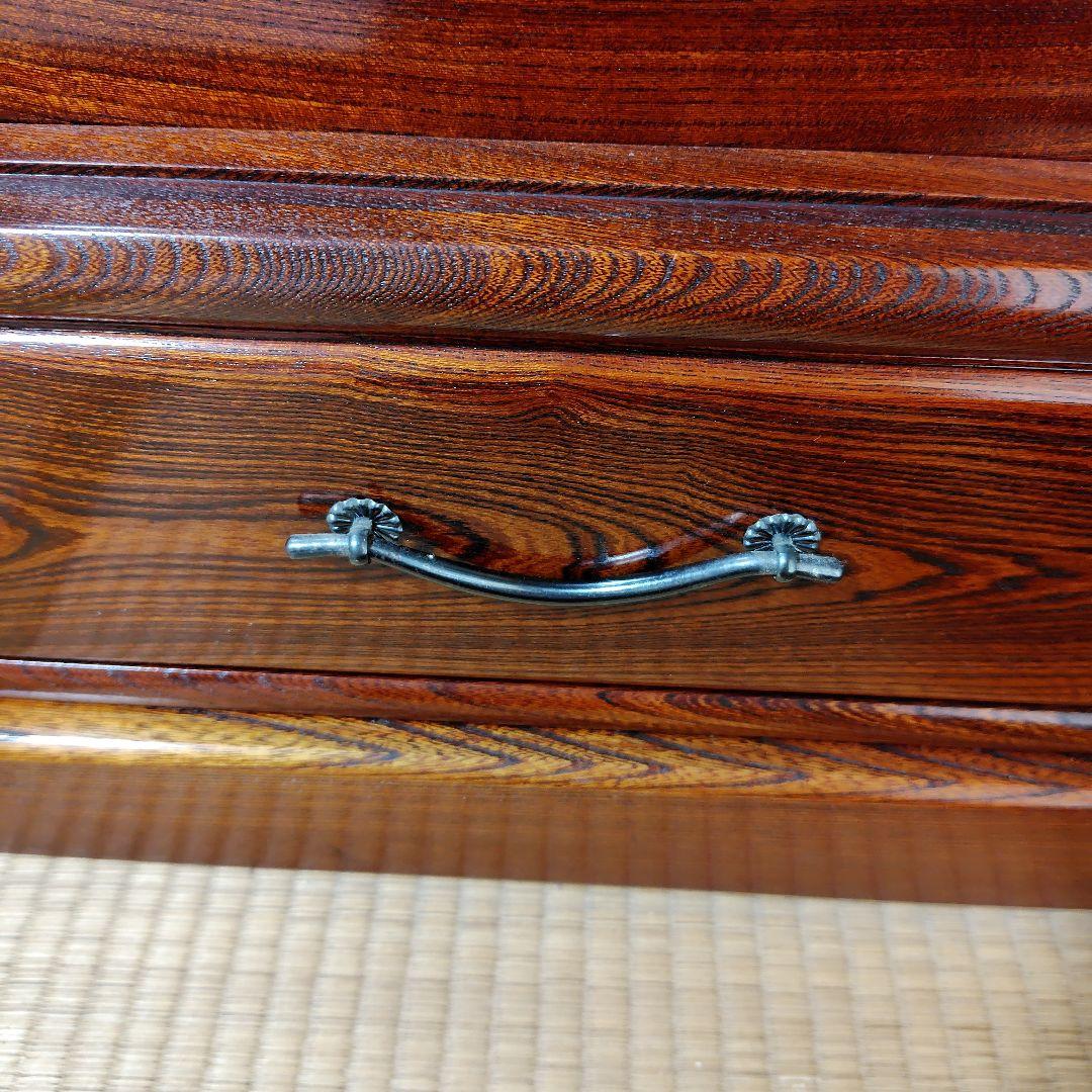 茶箪笥　漆器　木製品　高級家具　アンティーク　木目