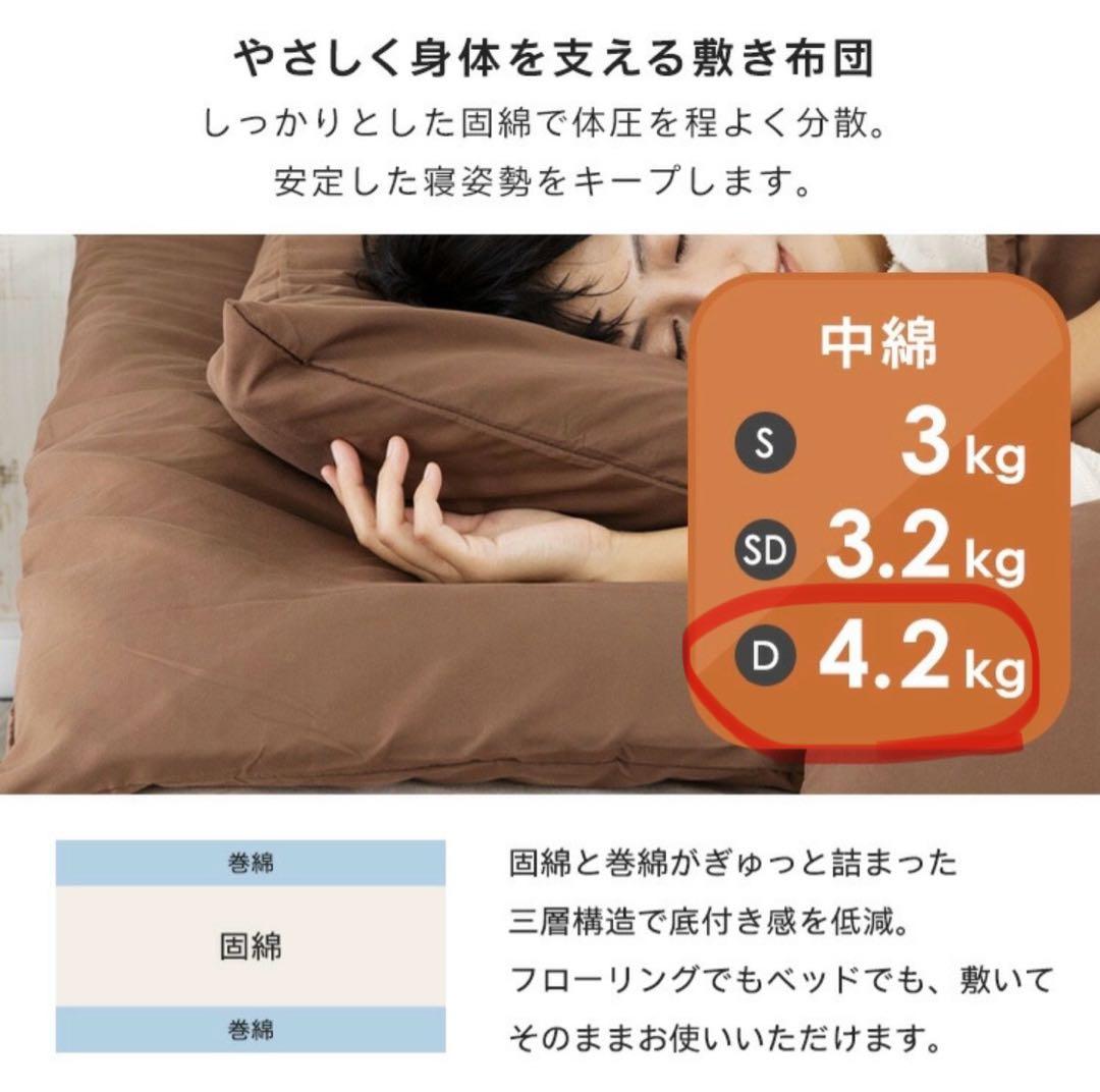 布団セット　ダブルサイズ　9点セット 未使用　①