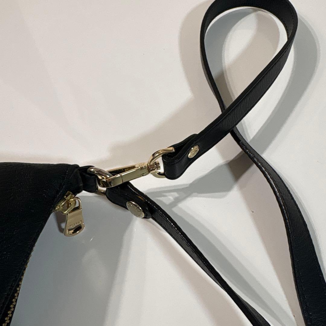 超美品ラシット今期360g・本革ソフトレザーシンプル2wayショルダーバッグ