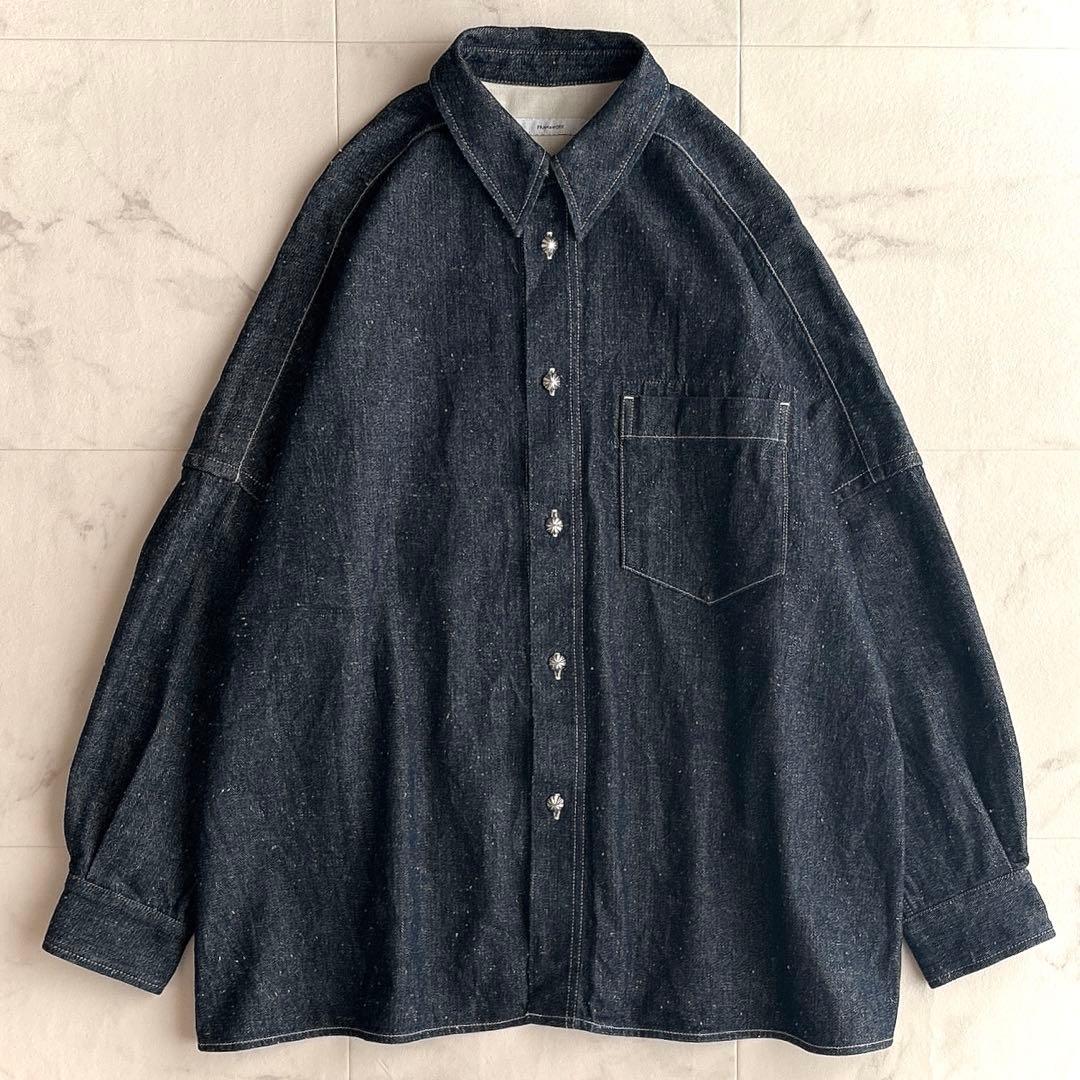 美品✨フレームワーク　ネップデニムBIGブルゾン