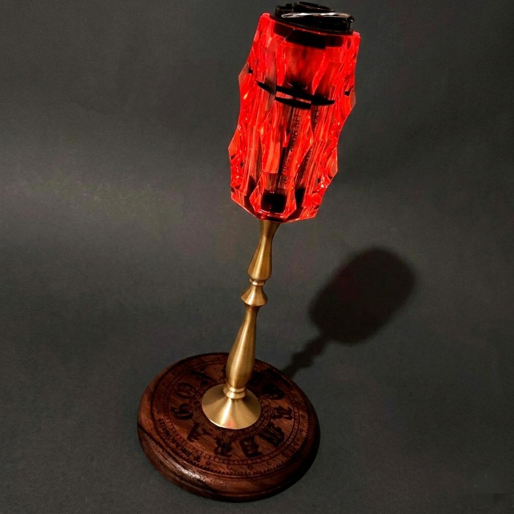 真鍮製　BRASS LAMP STAND　アクリルシェード　全フルセット