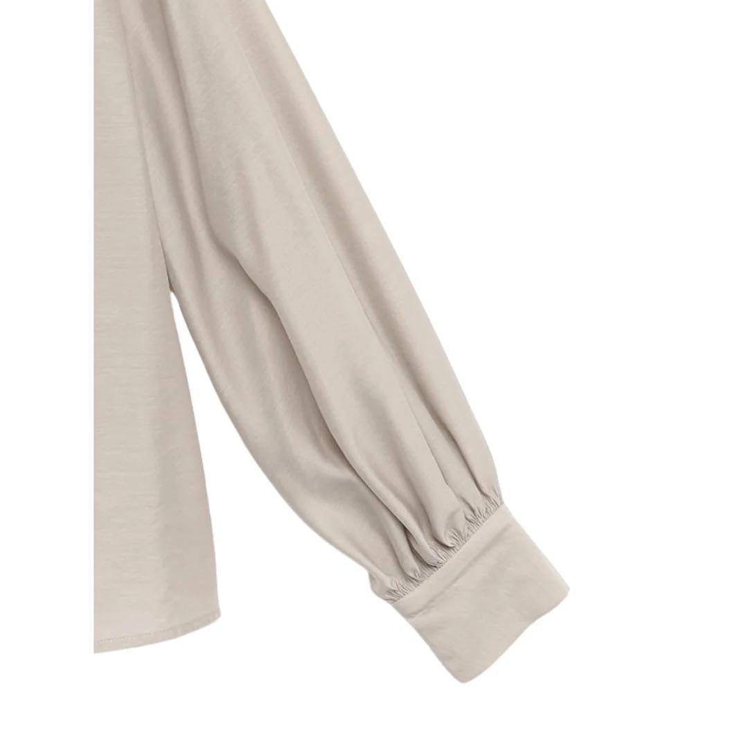 【定価16500円/完売品】anuans ボリュームタイブラウス グレー