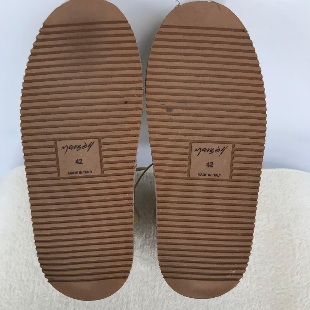 マルセル　ブーツ　42　スエード　ベージュ