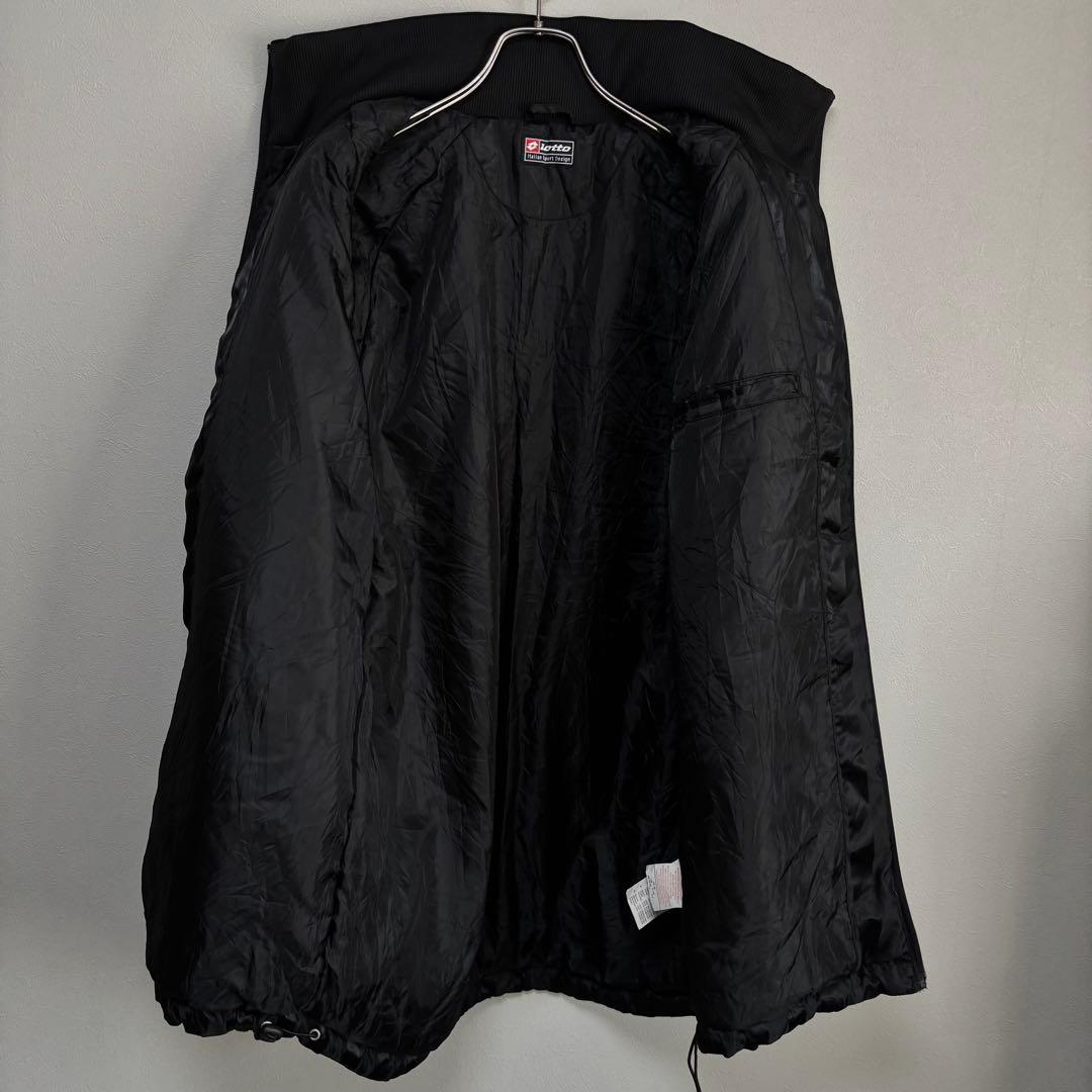 lotto ロット サイドライン ナイロンジャケット コート US M ブラック