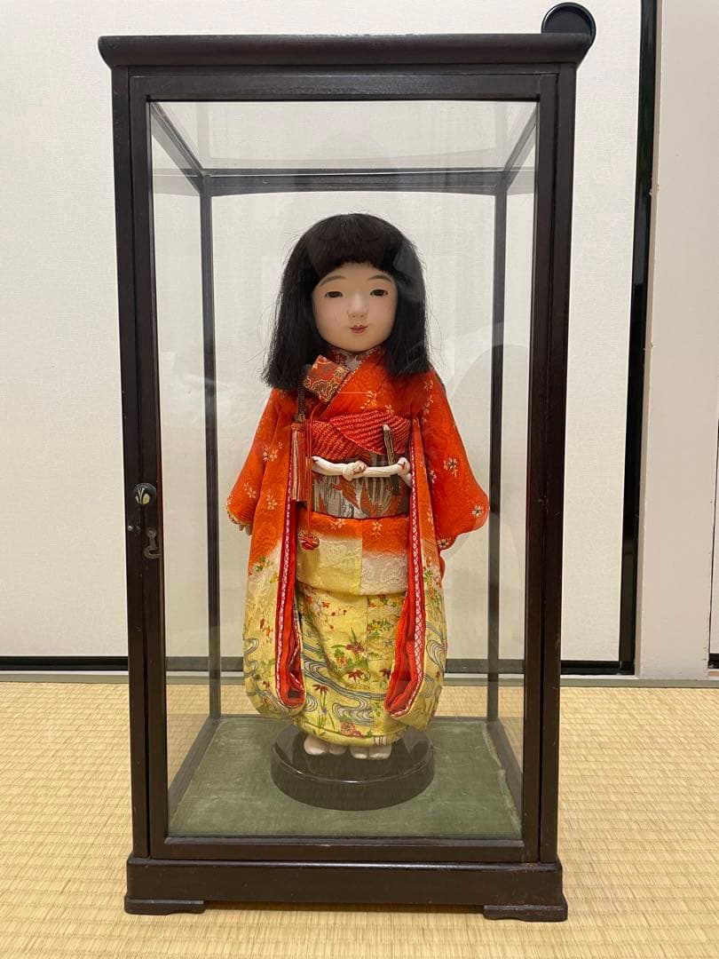 大幅値下げ！！市松人形　日本人形　アンティーク和人形　縮緬