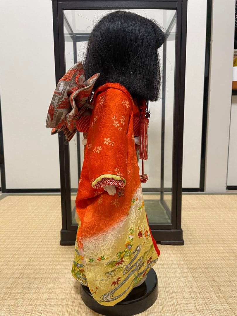 大幅値下げ！！市松人形　日本人形　アンティーク和人形　縮緬