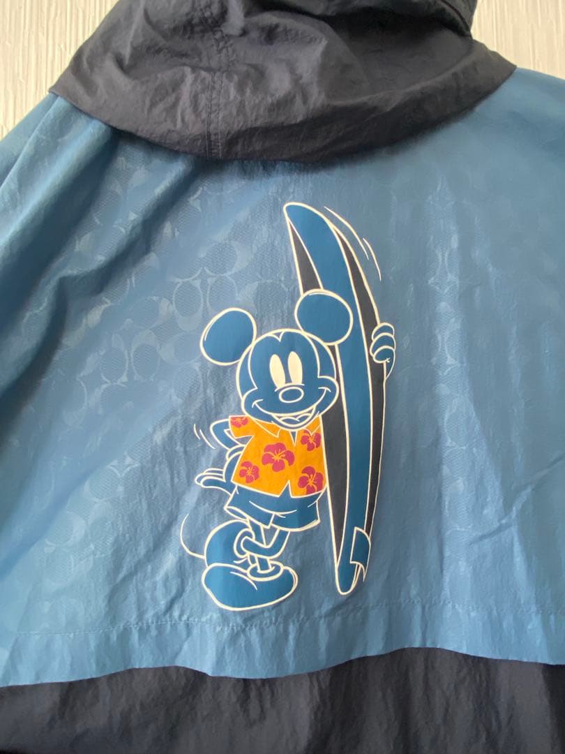 coach コーチ　ネイビー/ブルー レインコート・ポンチョ　ミッキーコラボ
