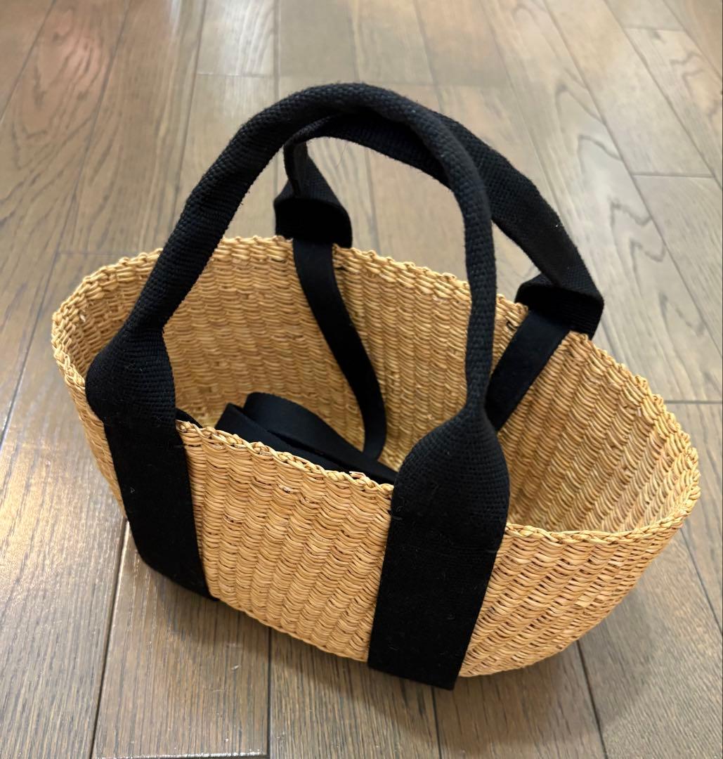 MUUN✿カゴバック✿ペア✿大小セット✿ブラック