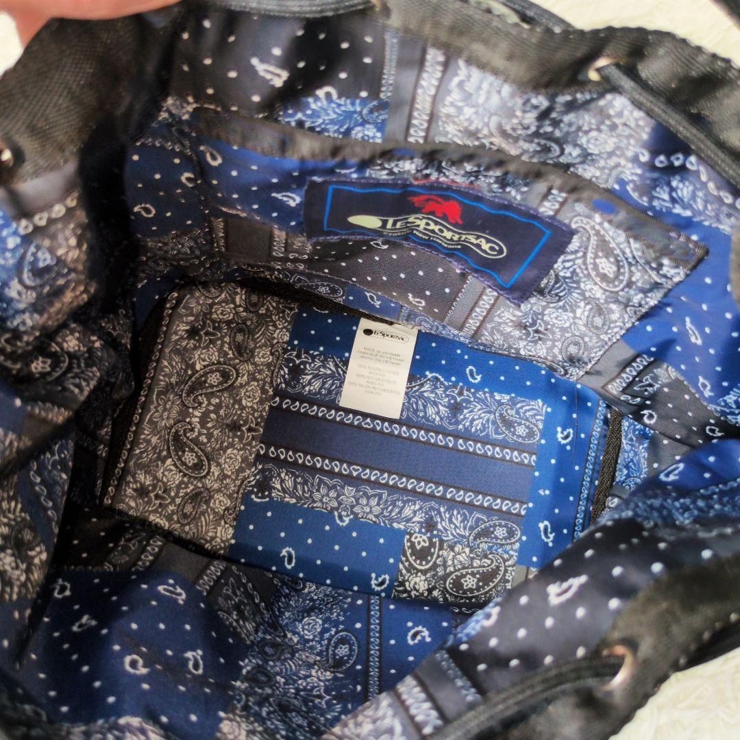 【希少/入手困難】レスポートサック MED DRAWSTRINGBAG ブラック