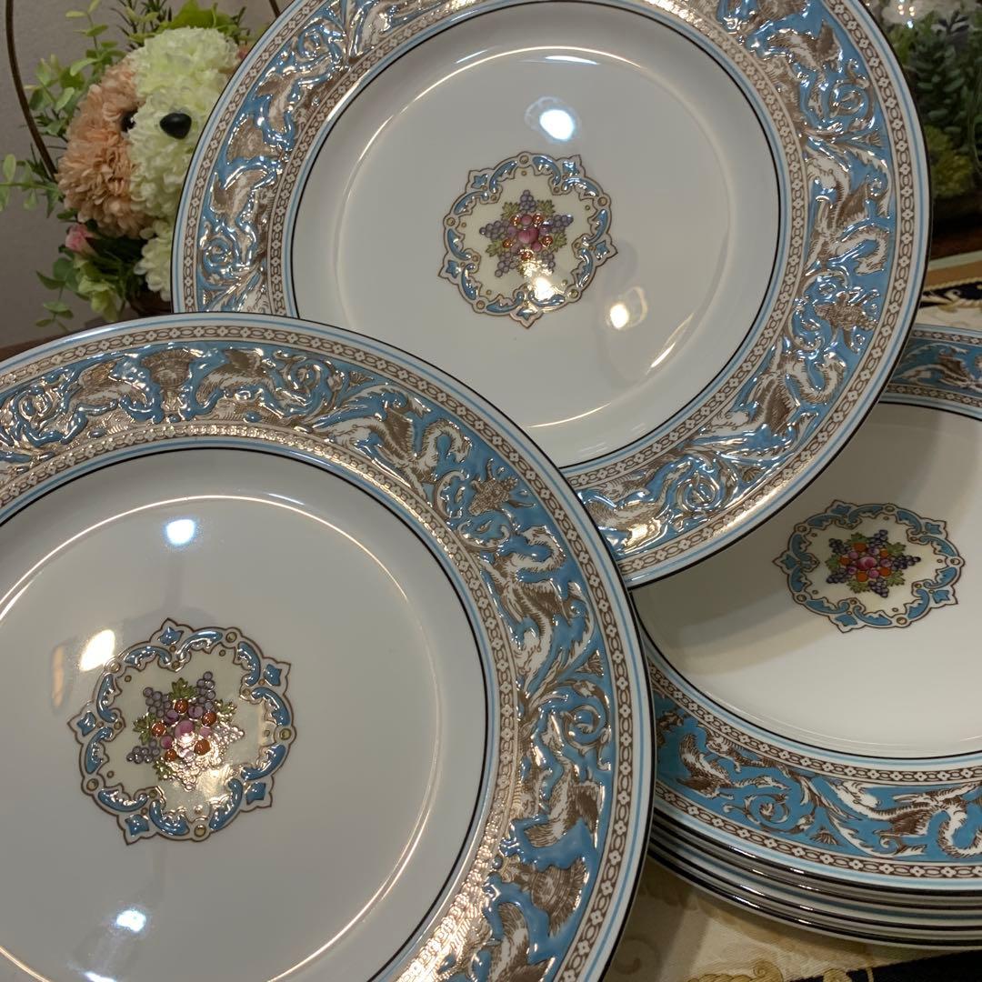 未使用　ウェッジウッド　フロレンティーン　ターコイズ　22.5cmミートプレート