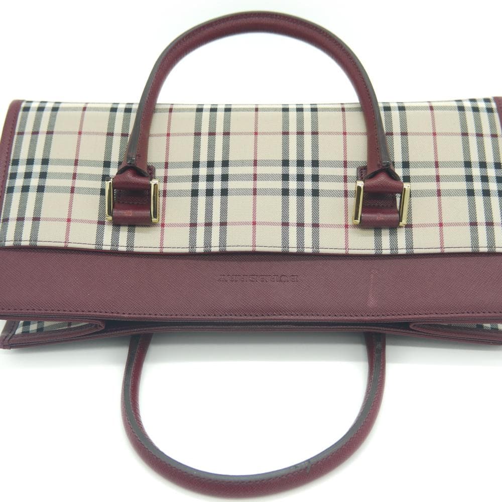 BURBERRY バーバリー ノバチェック柄 ハンドバッグ Y03581