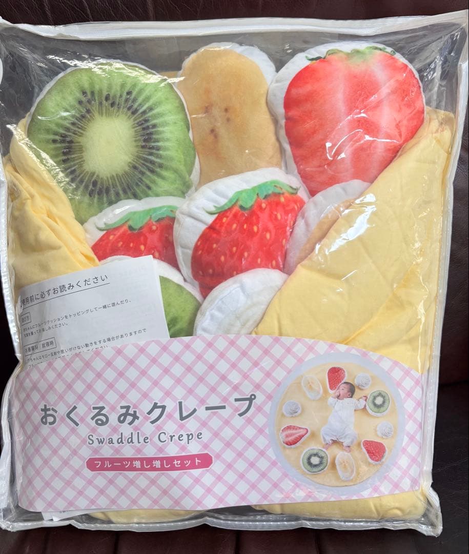おくるみクレープ (フルーツ増し増しセット）写真撮影 マンスリーフォト 100日