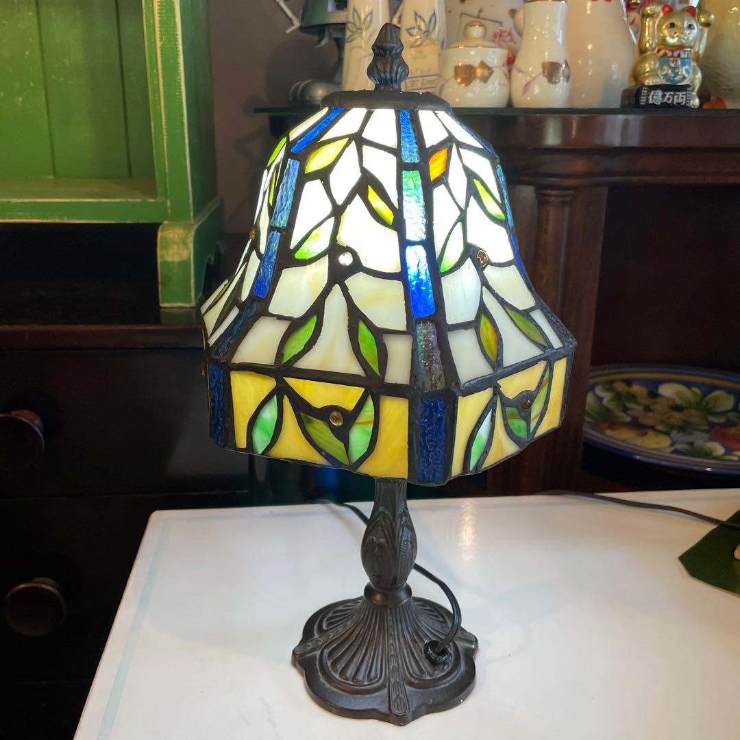 アンティーク・ステンドグラスランプ