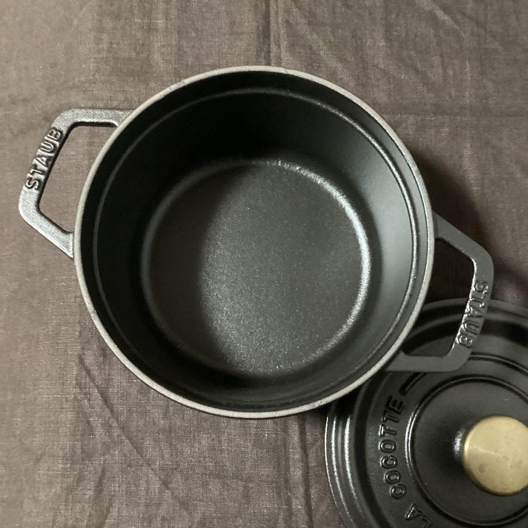 ストウブ　ピコ ココット ラウンド ブラック 16cm 両手鍋
