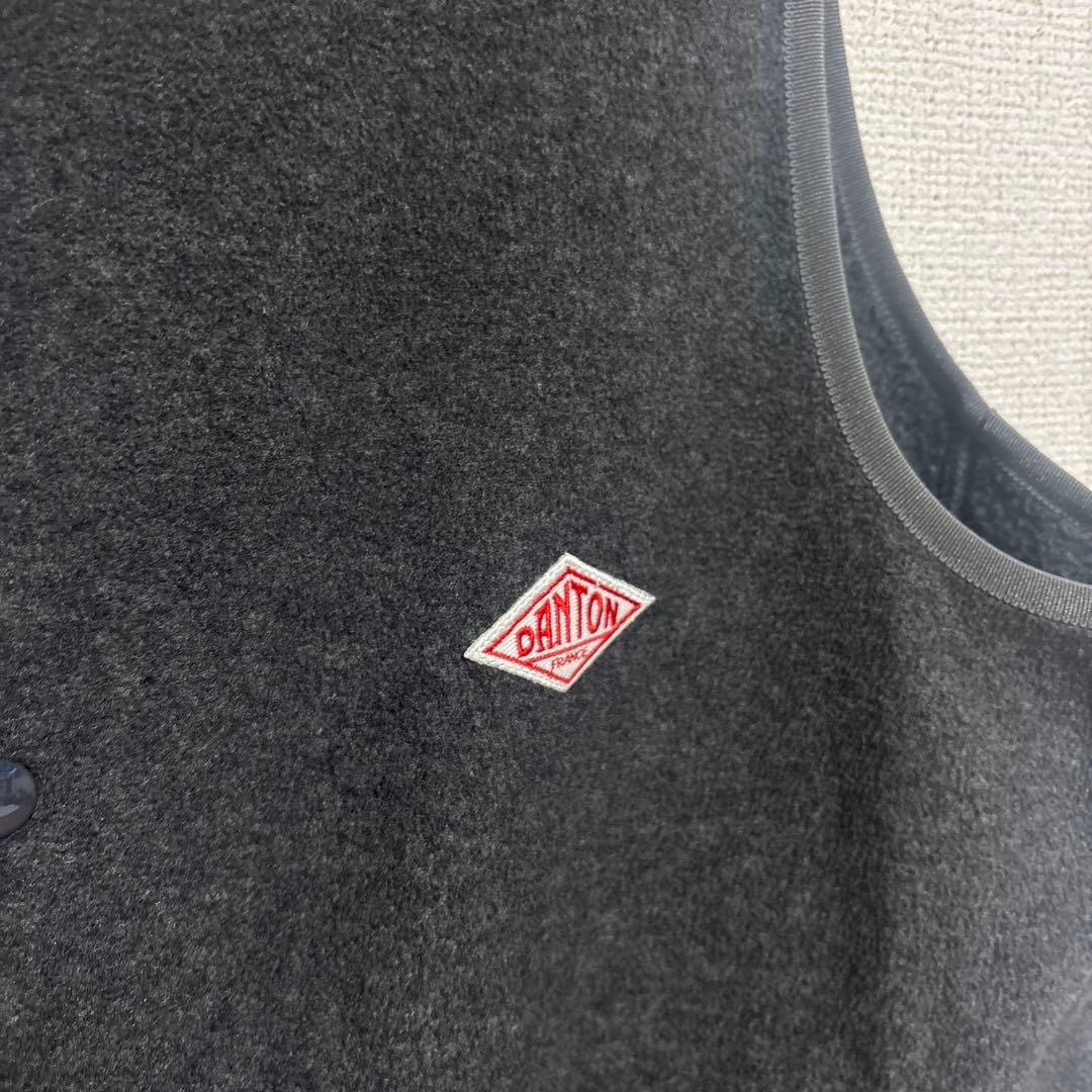 ダントン　フリース　ベスト　カラーレス　サイズ40 美品　DANTON