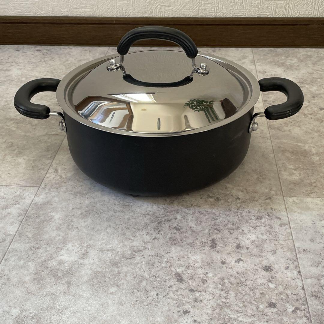 美品◆ マイヤー サーキュロン2 両手 浅型鍋 24cm meyer フッ素樹脂