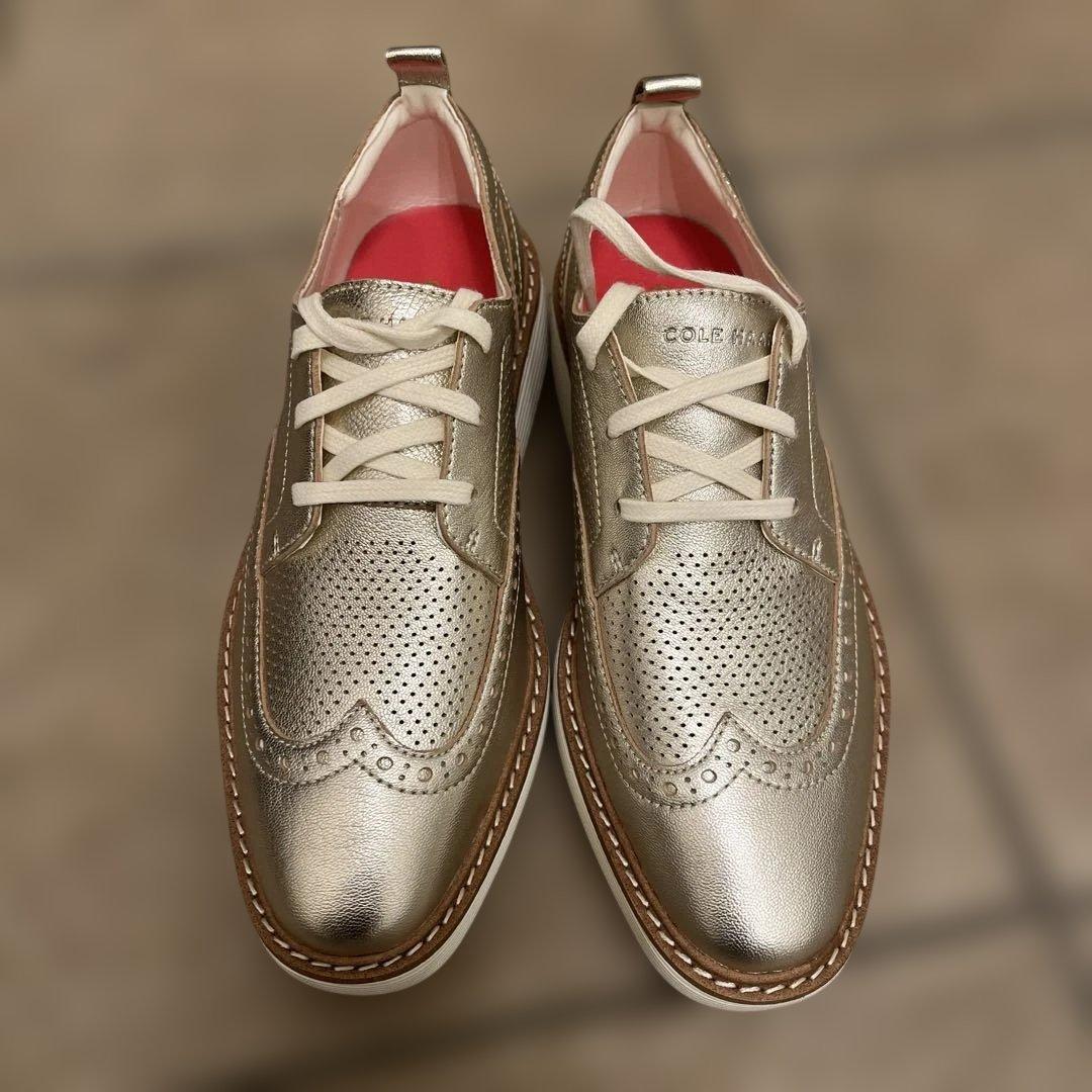 コールハーン　ゴールド メダリオン 厚底シューズ　試し履きのみ 最終お値下げ！