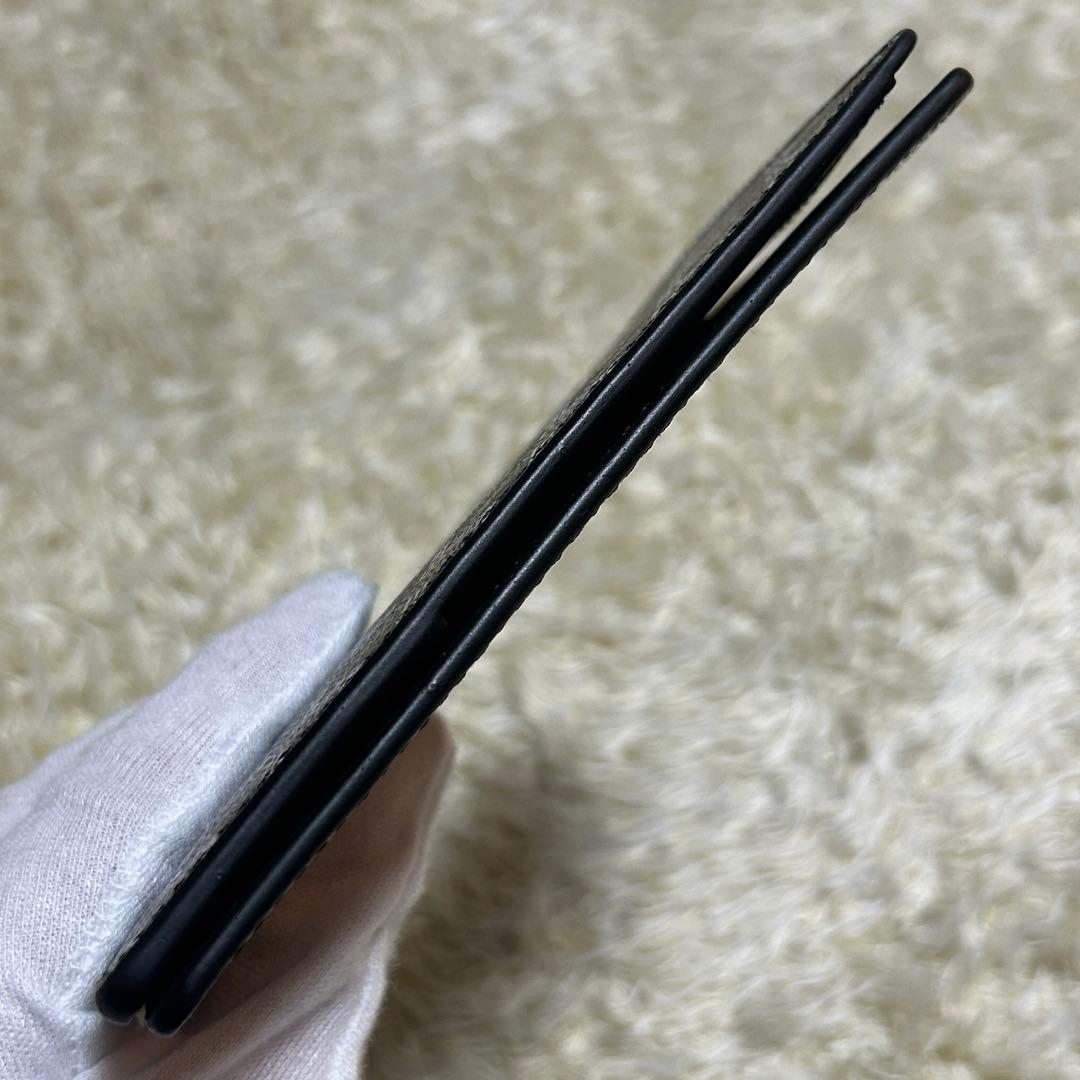 【未使用級】ゴヤール　パスポートケース　カードケース　本革　PVC 黒