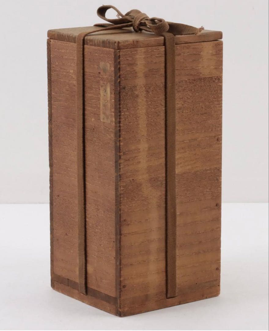 中国古美術品　清の早期　康熙　染付　青花風景筒瓶 H22.7×W7.9cm 合箱