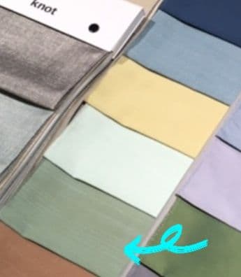 ★【美品】絶妙カラーの裏地付きカーテン ACTUS/グリーン ②★