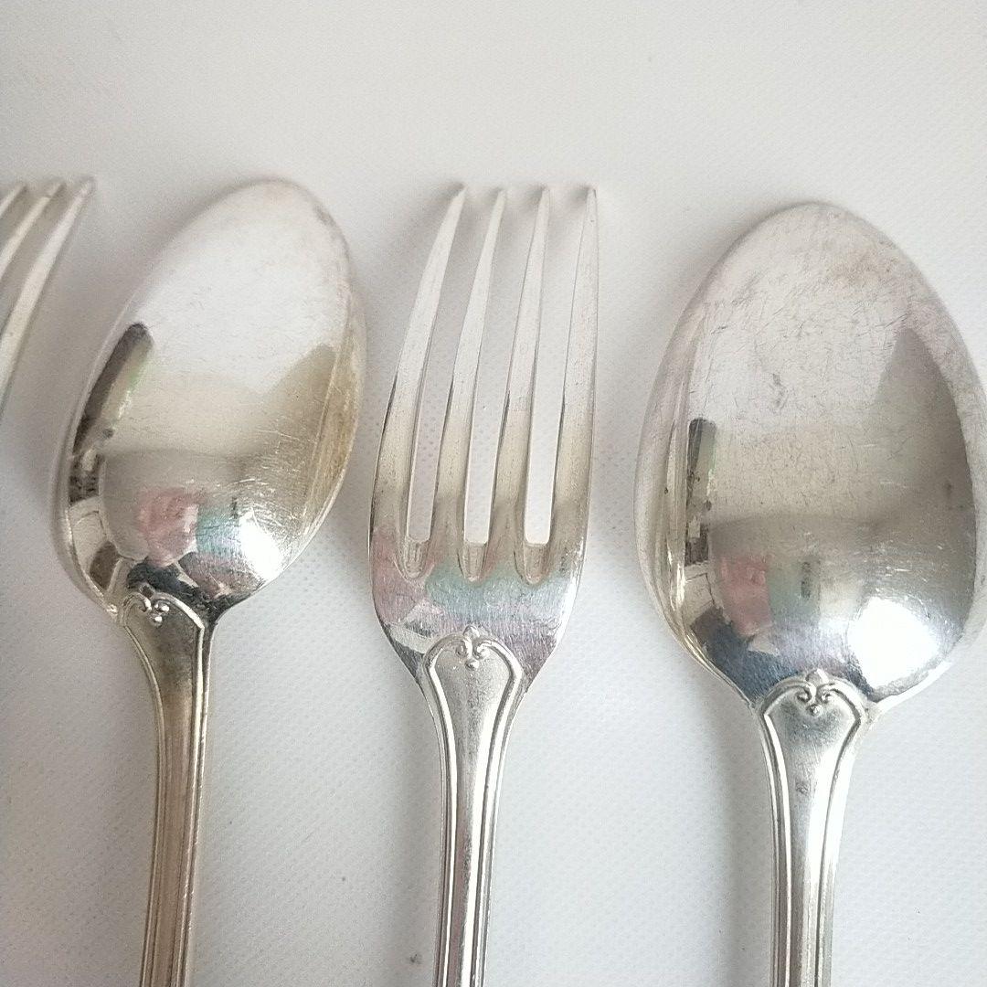 ALFENIDO クリストフル テーブルスプーン フォーク 6本 アンティーク