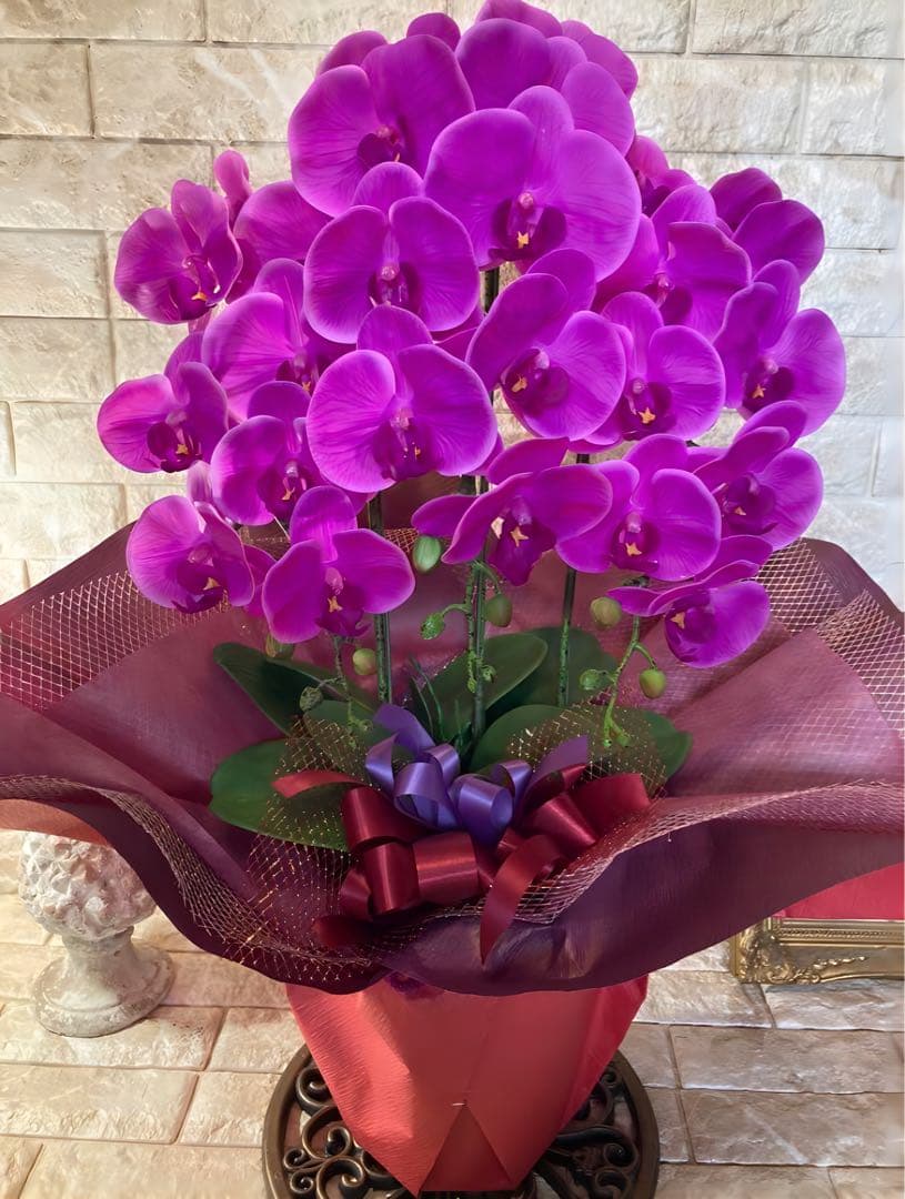 光触媒　人工観葉植物　ウォールグリーン　フェイクグリーン　リアル胡蝶蘭74