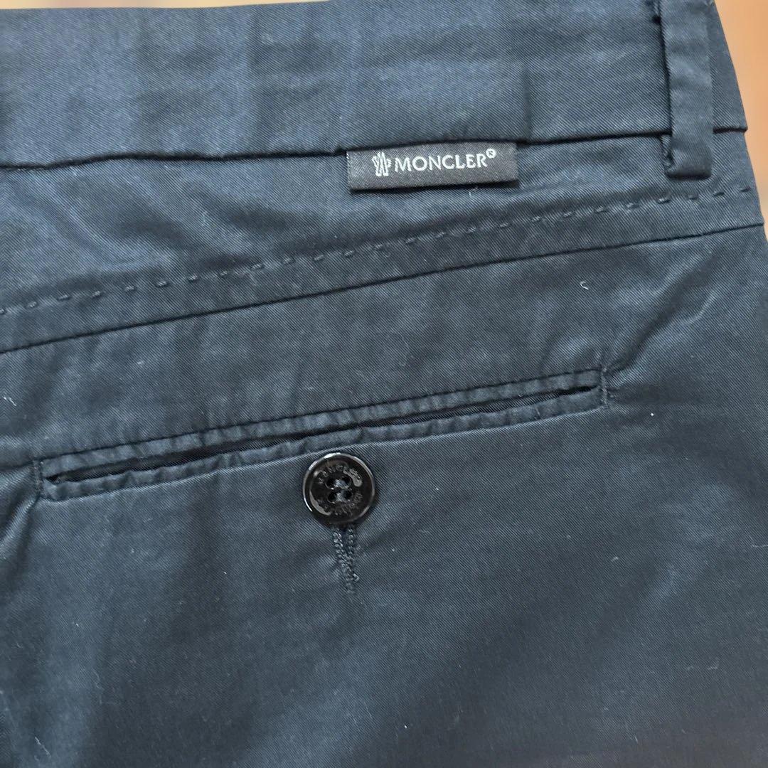 モンクレール スリムパンツ ネイビー サイズ 42