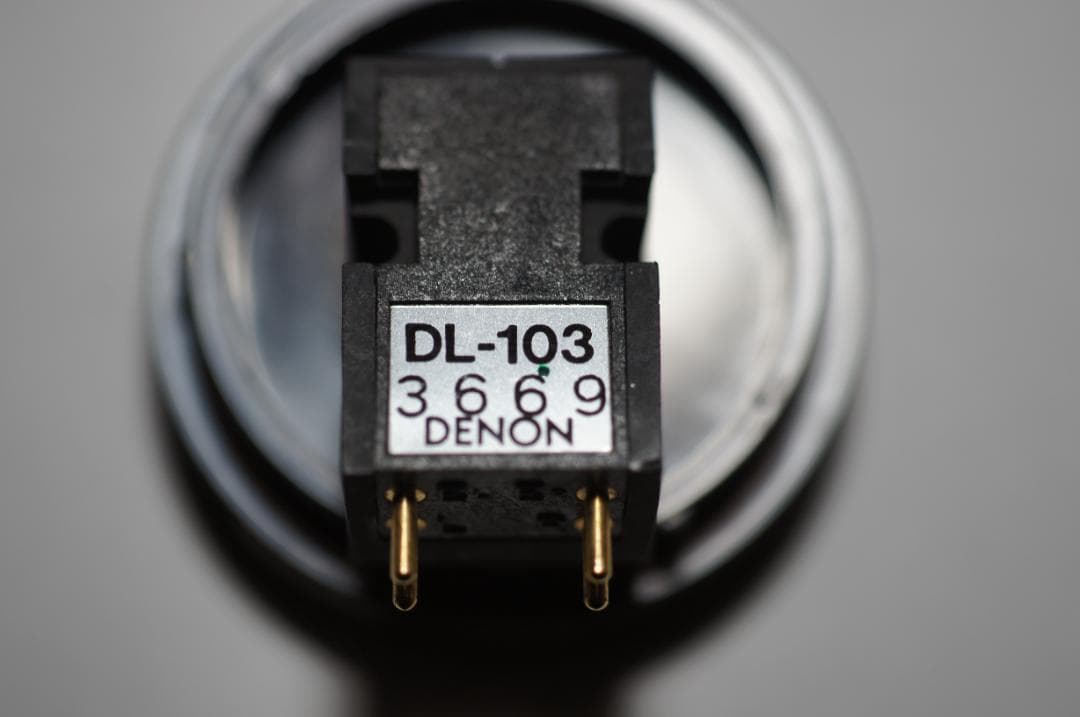 DENON DL-103＋DENONヘッドシェル(ケース付)MC型カートリッジ
