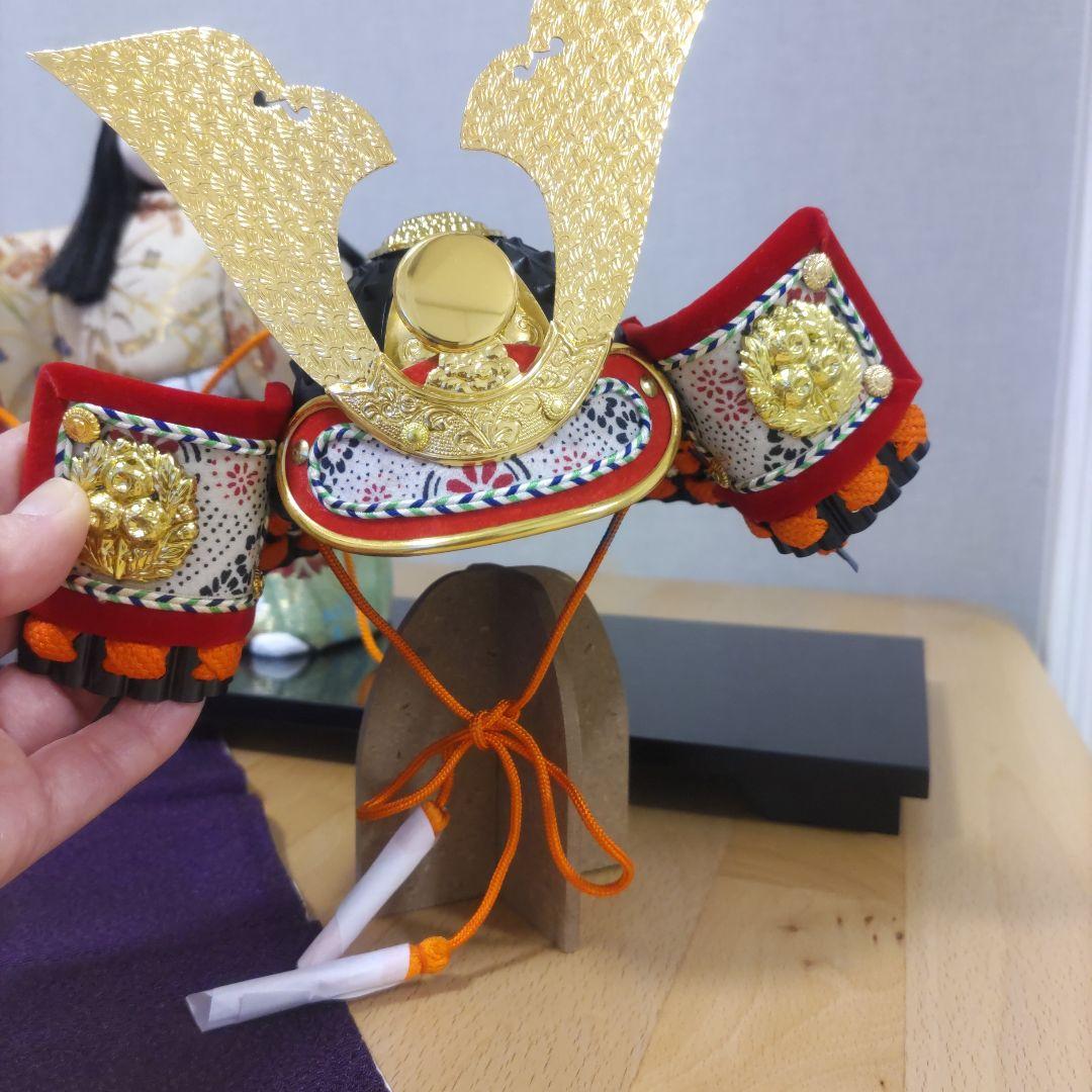 木目込人形❉兜引き❉男の子♡台付き！