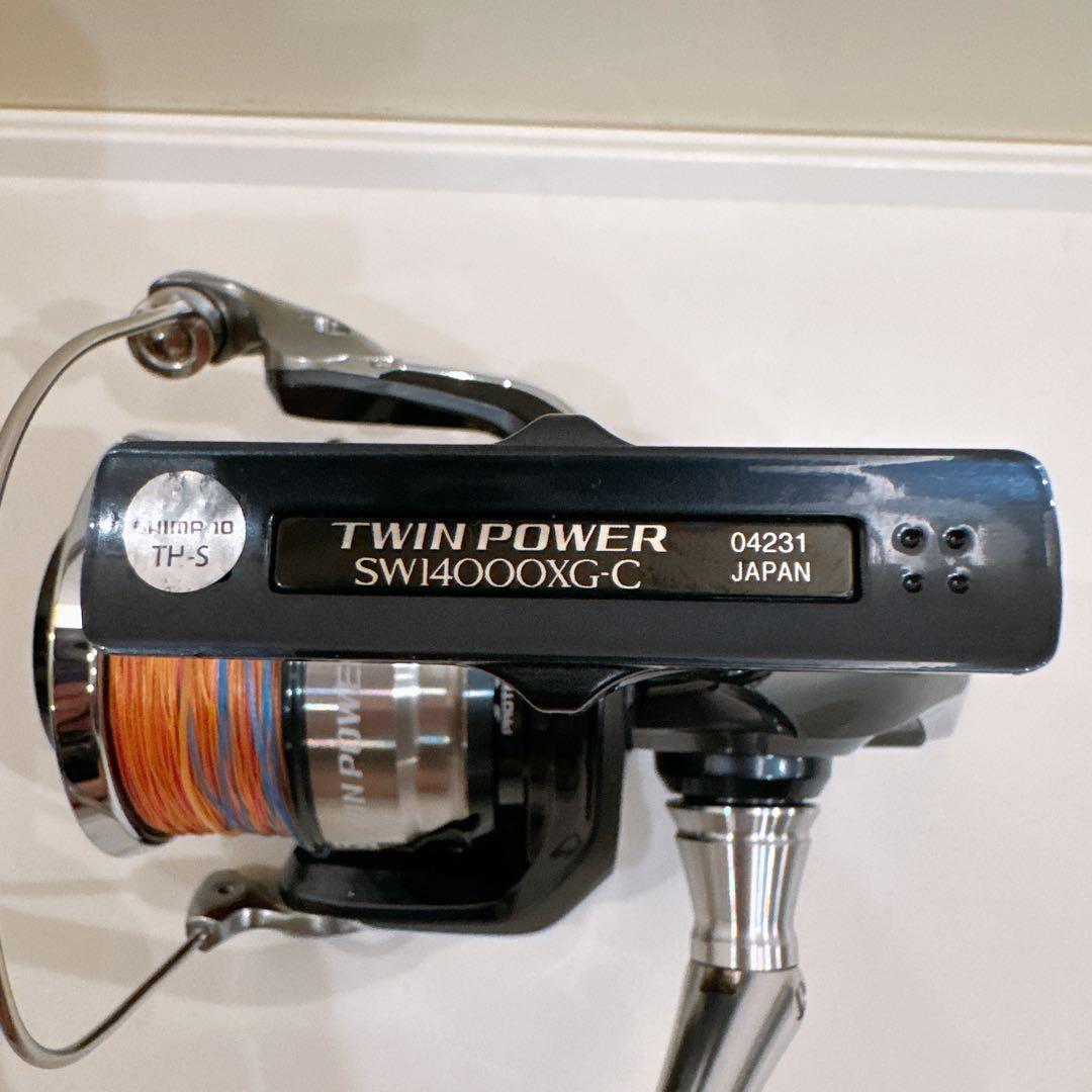シマノ 21 ツインパワー SW 14000XG スピニングリール+ 5号ライン