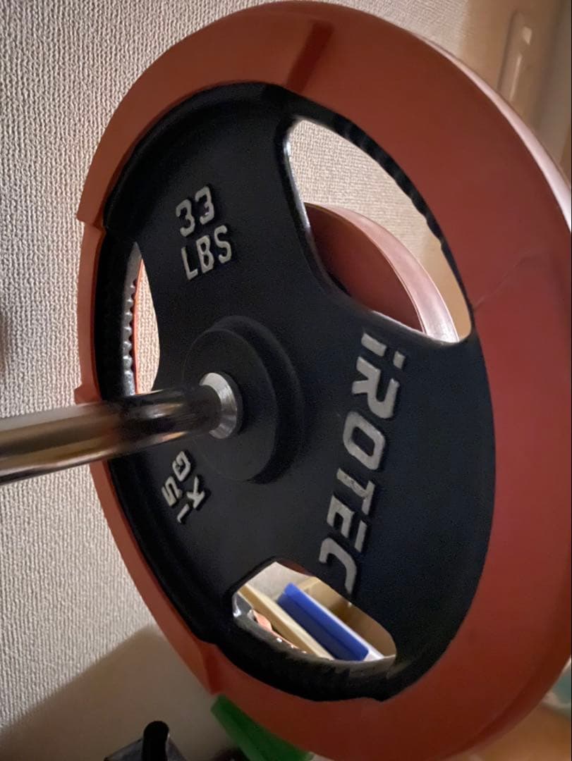 ベンチプレス バーベル　プレート60キロ