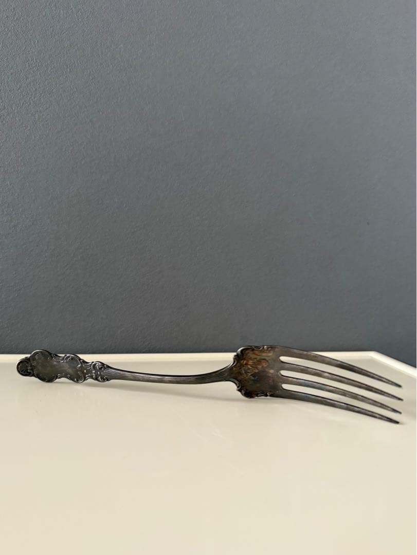 アンティーク ビンテージ フランス ヨーロッパ 銀食器 シルバーフォーク 希少