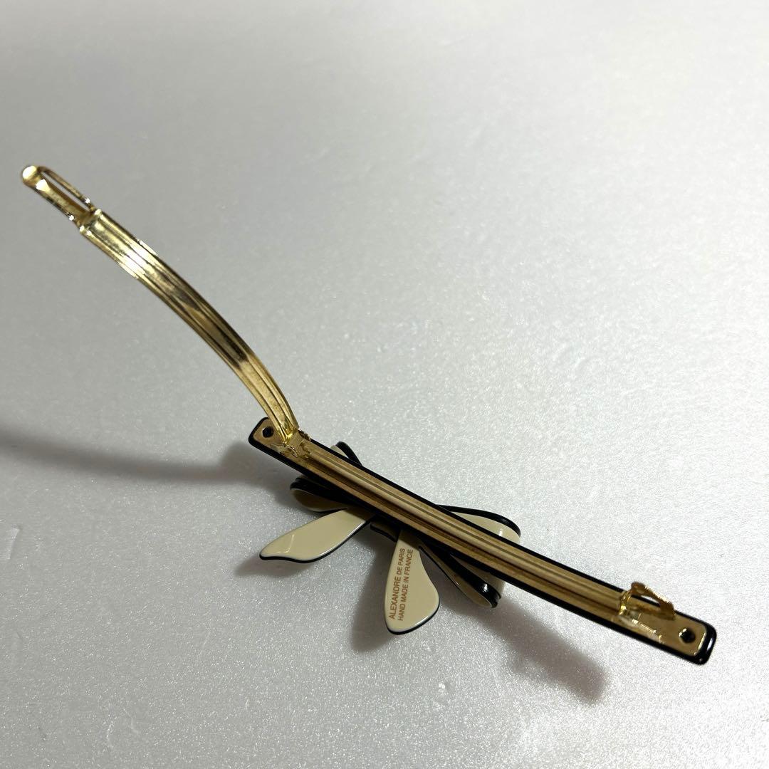 アレクサンドルドゥパリ リボン バレッタ ヘアアクセサリー