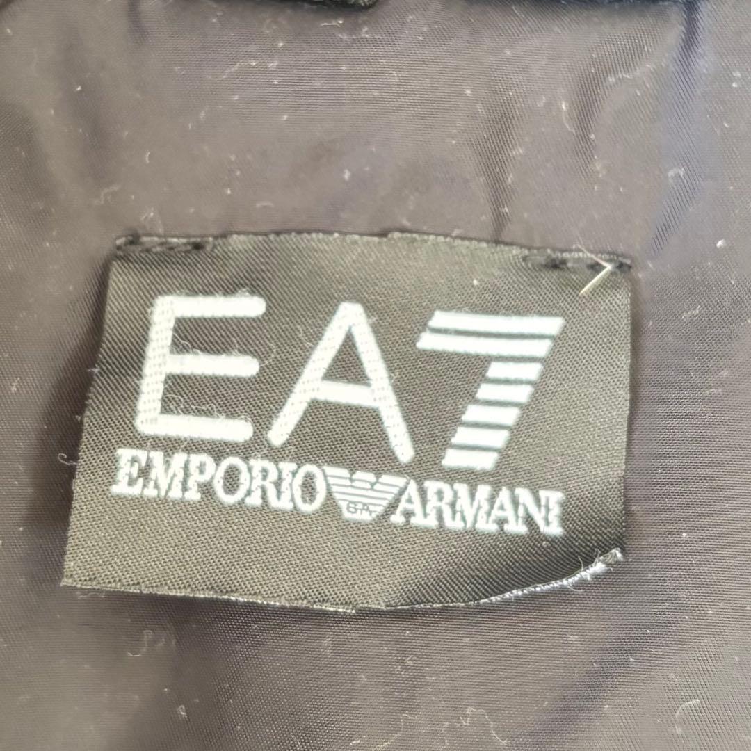 【美品/希少XL】エンポリオアルマーニ 中綿 コート ファー フード脱着可 黒