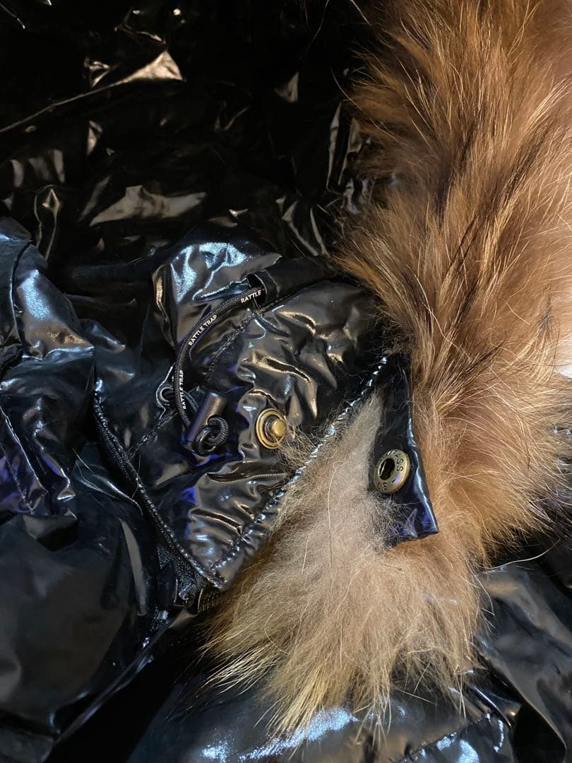 Y2K archive 光沢　短丈　ラクーンファー　エナメル質　グランジ　平成