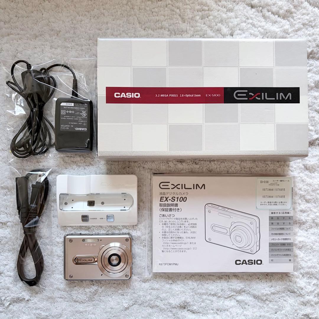 美品【動作品】CASIO カシオ EXILIM EX-S100 レトロコンデジ