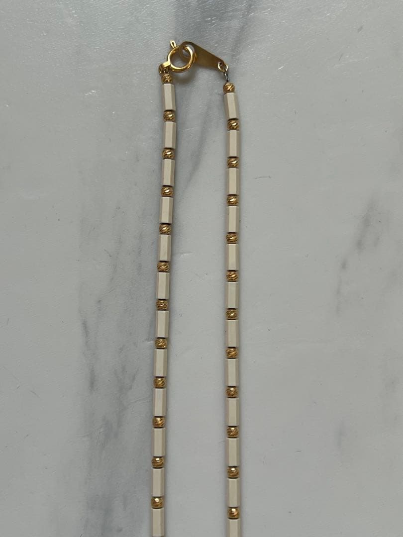 Dis Moi ディ モア ネックレス ホワイト 65cm K18