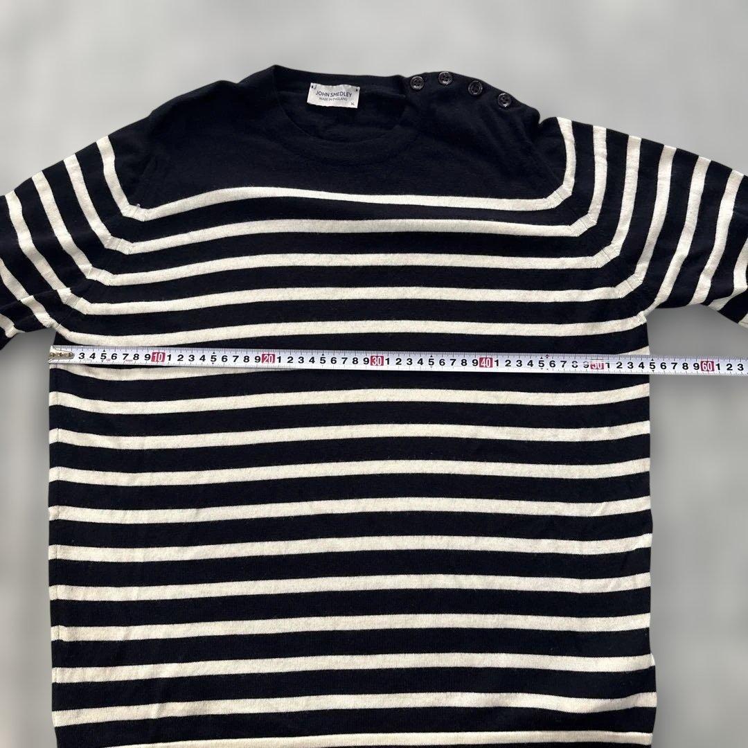 john smedley wool ボーダーニット XL