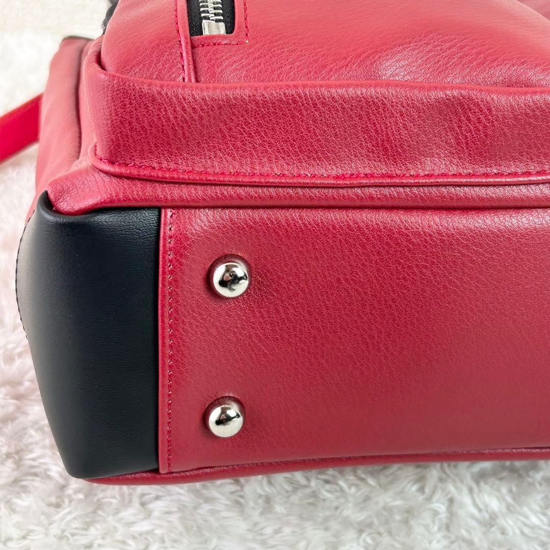 美品✨CASTELBAJAC カステルバジャック 2WAYバッグ 赤 ショルダー