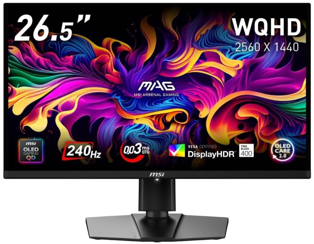 MSI MAG 271QP QD-OLED X24 26.5インチ/WQHD