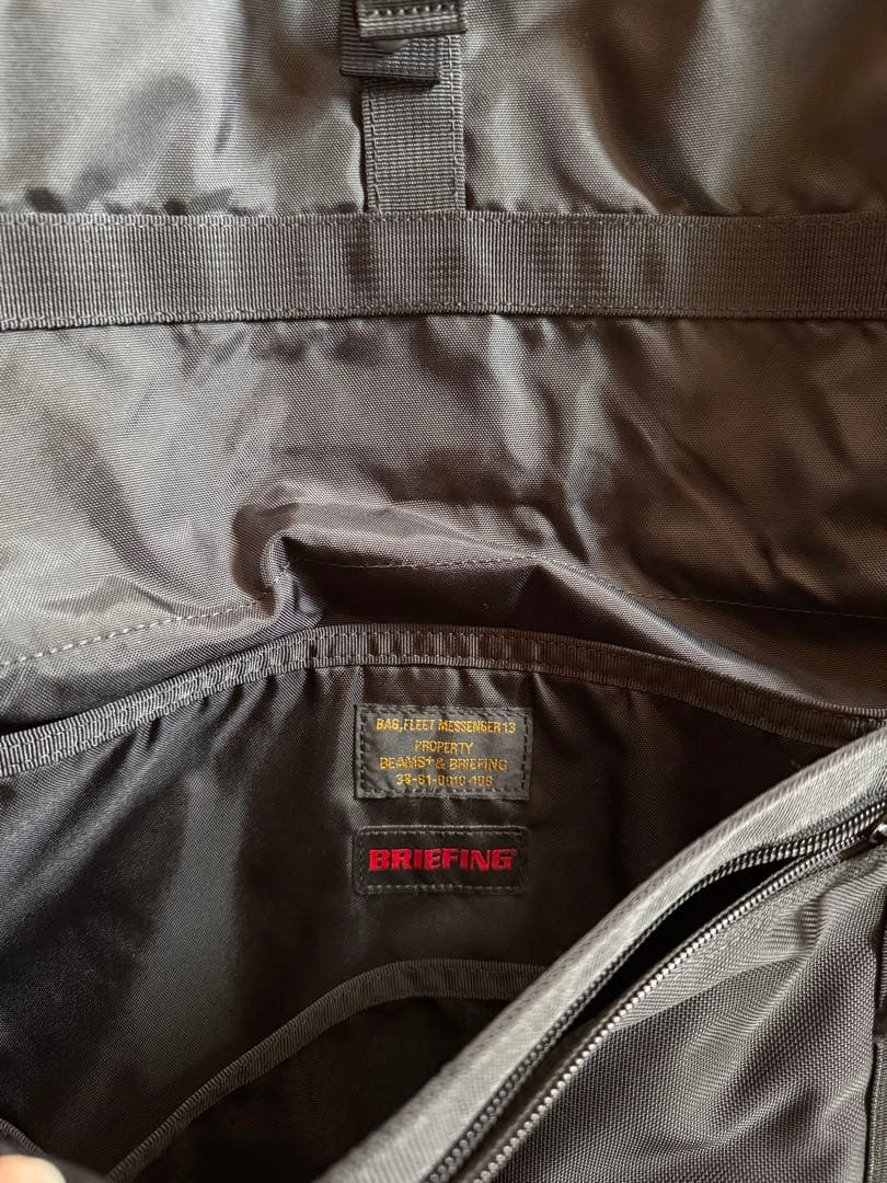 BRIEFING × BEAMS PLUS別注 メッセンジャーバッグ　ブラック