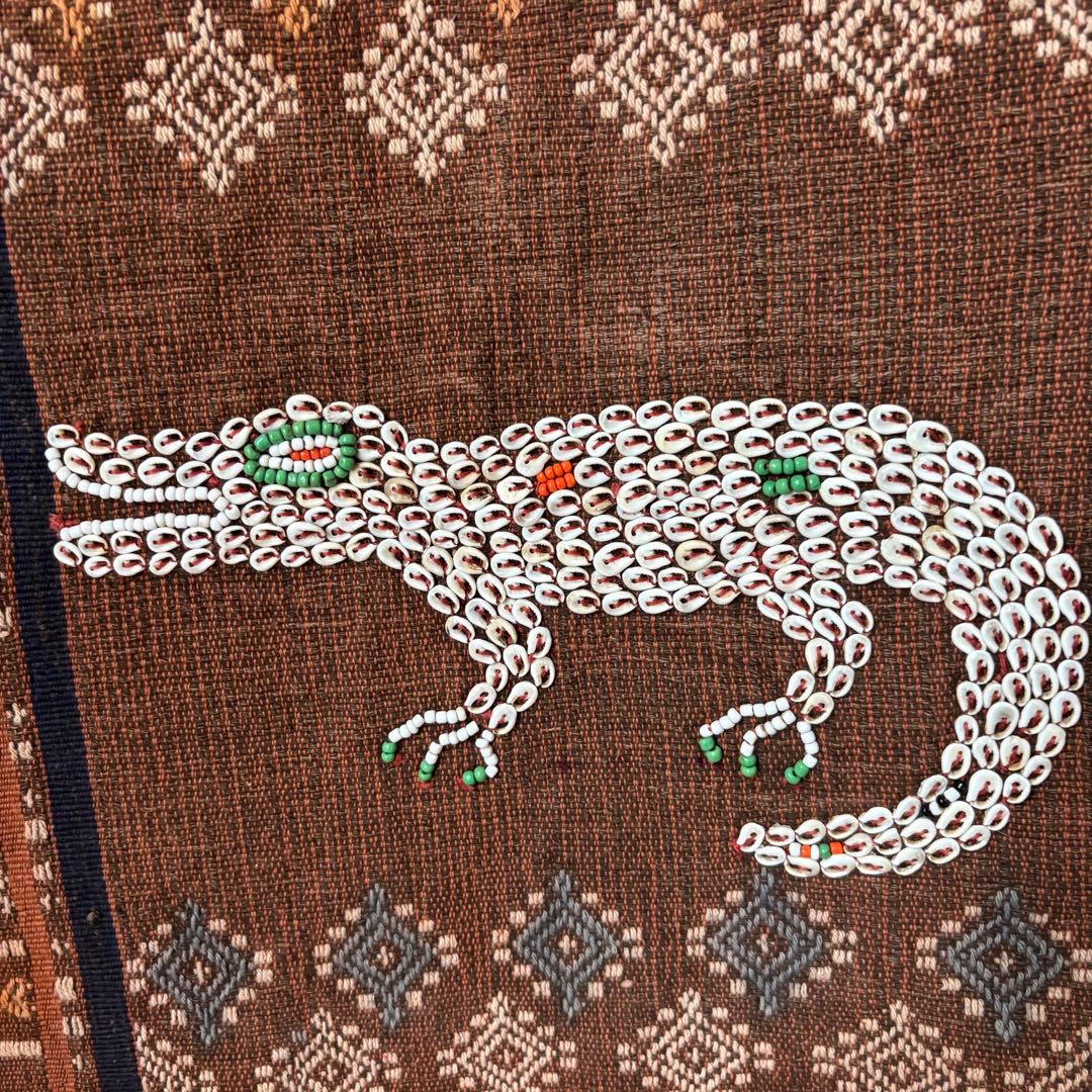 アニマル　手織り　ジェルワーク　タペストリー