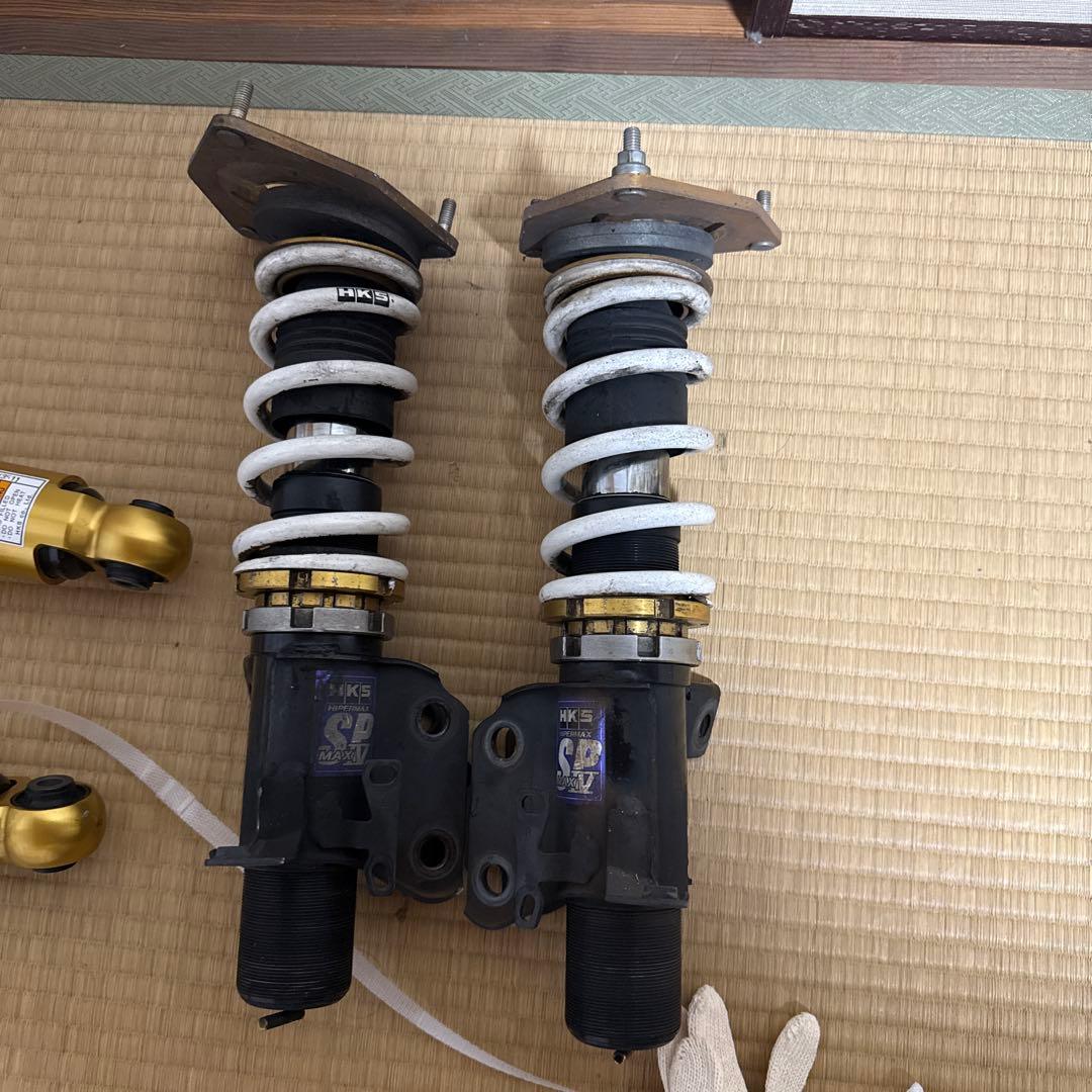 送料込 86車高調 hks hiper max4 前後セット リアほぼ新品未使用