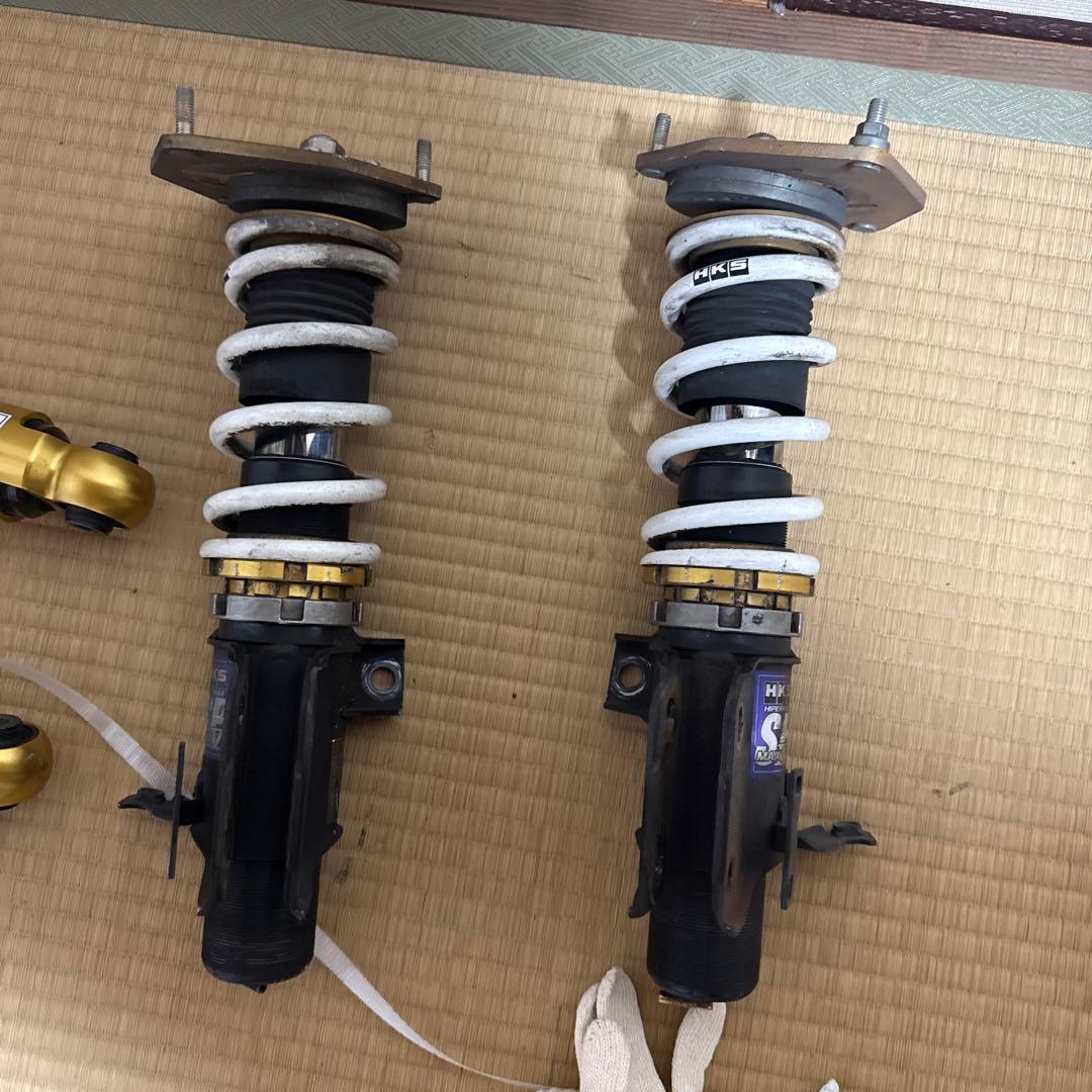 送料込 86車高調 hks hiper max4 前後セット リアほぼ新品未使用