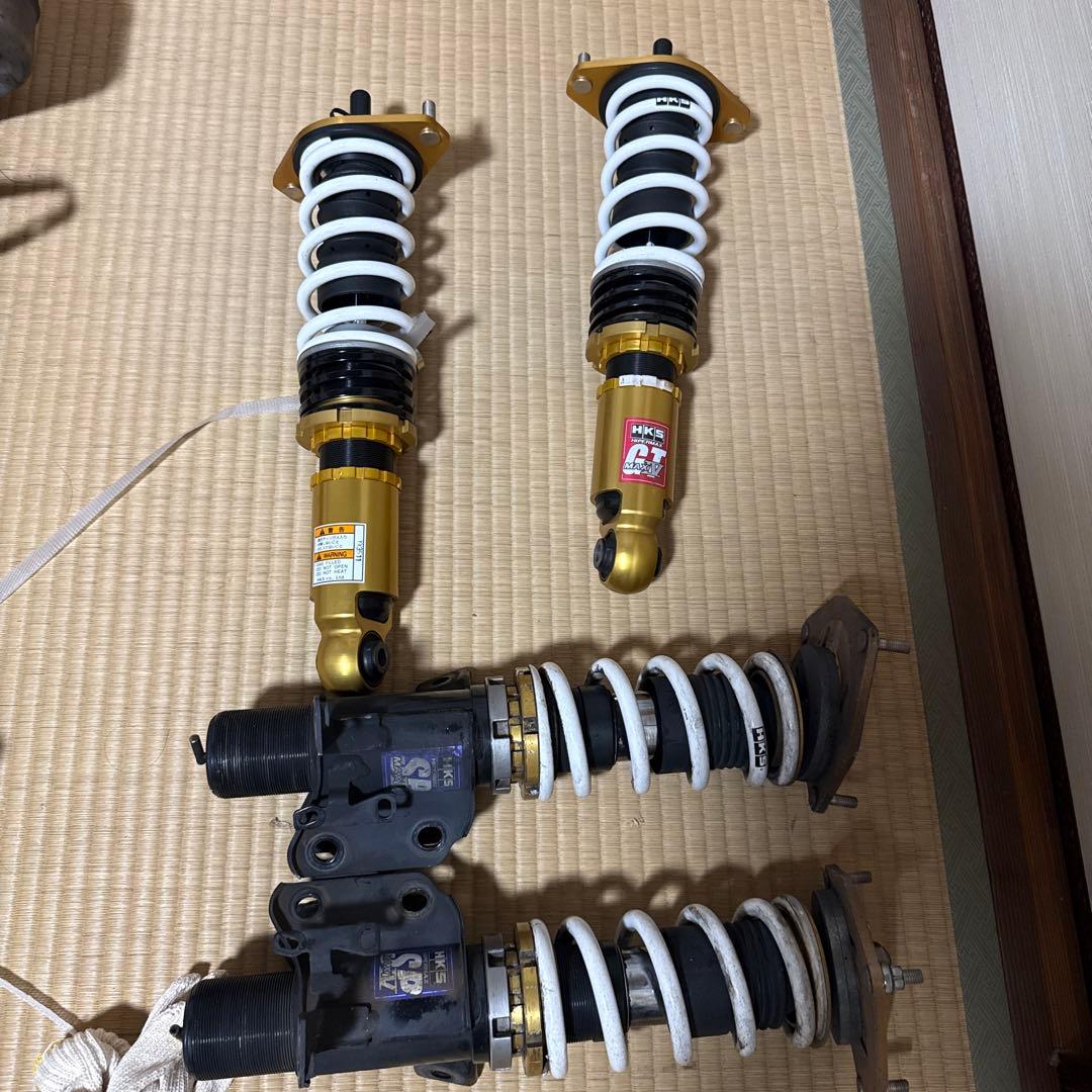 送料込 86車高調 hks hiper max4 前後セット リアほぼ新品未使用